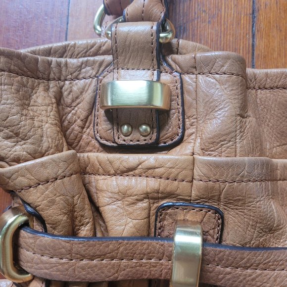 100pc Leather Embossed Croc "Eden" Bag, B. Makowsky - Picture 4 of 11